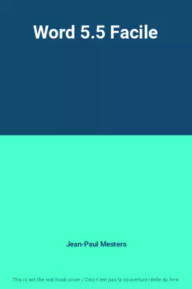 Couverture du produit · Word 5.5 Facile