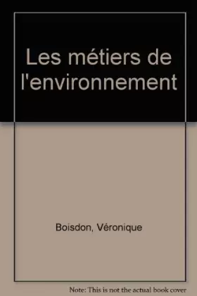 Couverture du produit · Les métiers de l'environnement