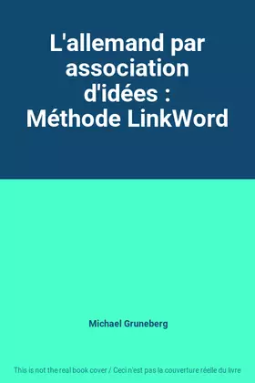 Couverture du produit · L'allemand par association d'idées : Méthode LinkWord