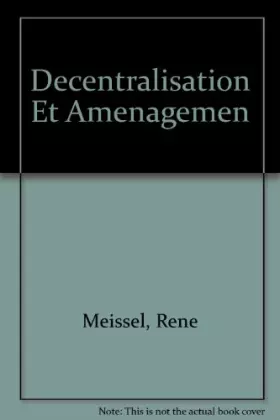 Couverture du produit · Décentralisation et aménagement du territoire