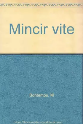 Couverture du produit · Mincir vite