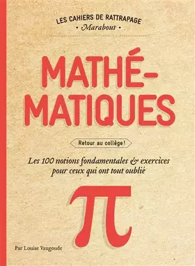 Couverture du produit · Les cahiers de rattrapage Mathématiques