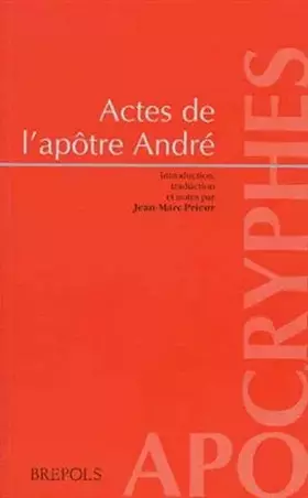 Couverture du produit · Actes de l'apôtre André