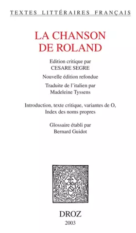 Couverture du produit · La chanson de Roland
