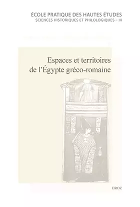 Couverture du produit · Espaces et territoires de l'Egypte gréco-romaine