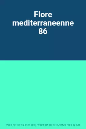 Couverture du produit · Flore mediterraneenne 86