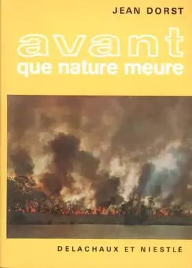 Couverture du produit · Avant que nature meurt