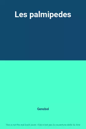 Couverture du produit · Les palmipedes