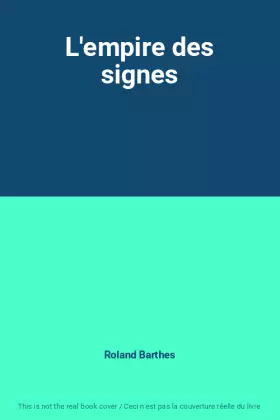 Couverture du produit · L'empire des signes