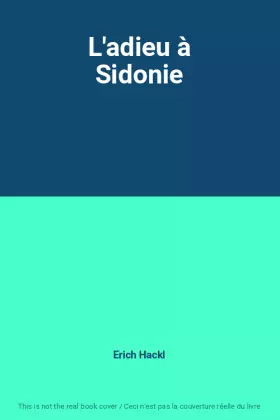 Couverture du produit · L'adieu à Sidonie