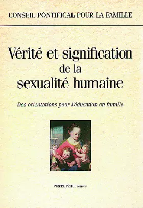 Couverture du produit · Verite et signification sexualite