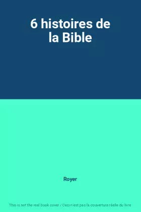 Couverture du produit · 6 histoires de la Bible