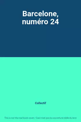 Couverture du produit · Barcelone, numéro 24
