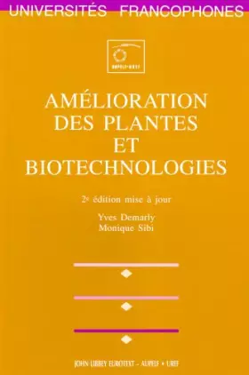 Couverture du produit · Amélioration des plantes et biotechnologies