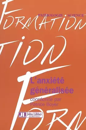 Couverture du produit · L'anxiété généralisée