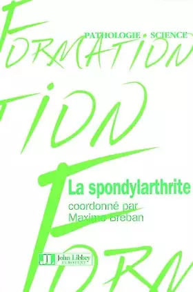 Couverture du produit · La spondylarthrite