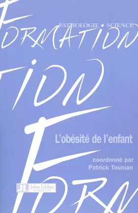 Couverture du produit · L'obésité de l'enfant