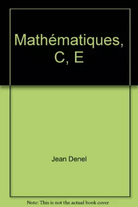 Couverture du produit · Mathématiques, C, E