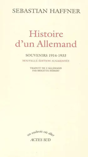 Couverture du produit · Histoire d'un Allemand