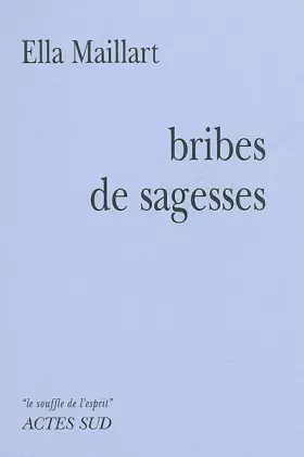 Couverture du produit · Bribes de sagesses