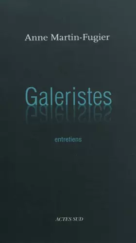 Couverture du produit · Galeristes