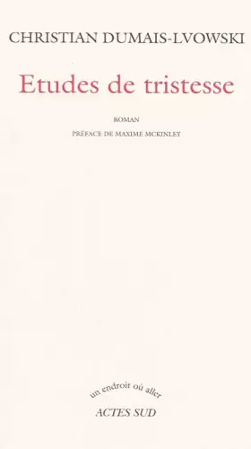 Couverture du produit · Etudes de tristesse
