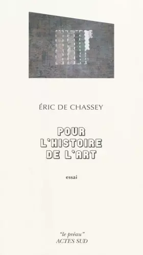 Couverture du produit · Pour l'histoire de l'art