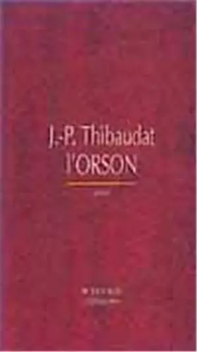 Couverture du produit · L'Orson