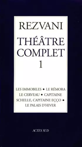 Couverture du produit · Théâtre complet I
