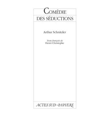 Couverture du produit · Comédie des séductions