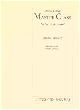 Couverture du produit · Master class : Maria Callas, la leçon de chant