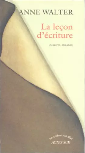 Couverture du produit · La Leçon d'écriture
