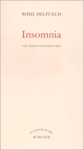 Couverture du produit · Insomnia : Une traduction nocturne