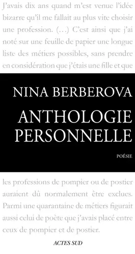 Couverture du produit · Anthologie personnelle