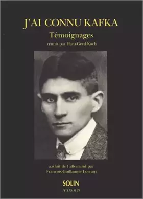 Couverture du produit · Ai connu kafka: TEMOIGNAGES