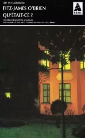 Couverture du produit · Qu'était-ce ?