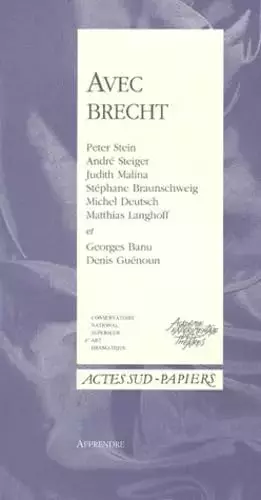 Couverture du produit · Avec Brecht