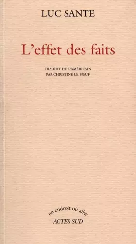 Couverture du produit · L'effet des faits