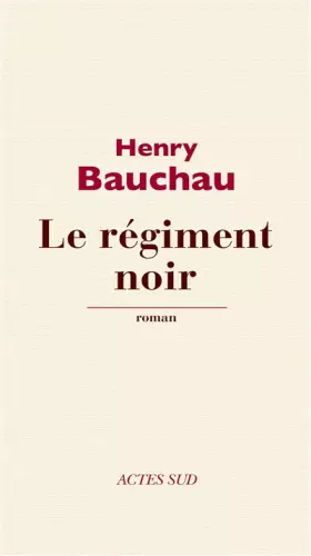 Couverture du produit · Le Régiment noir