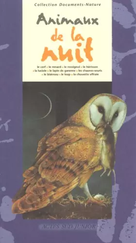 Couverture du produit · Les animaux de la nuit