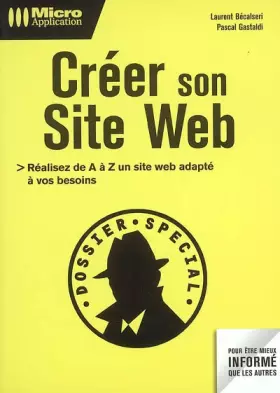 Couverture du produit · Créer son site Web