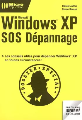 Couverture du produit · Windows XP : SOS dépannage