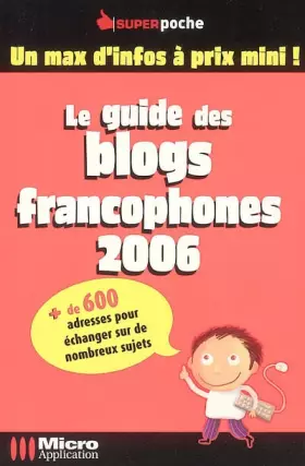 Couverture du produit · Le guide des blogs francophones