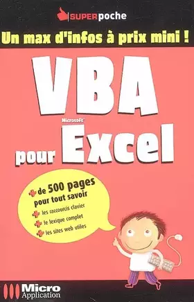 Couverture du produit · VBA pour Excel