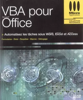 Couverture du produit · VBA pour Office (1Cédérom)