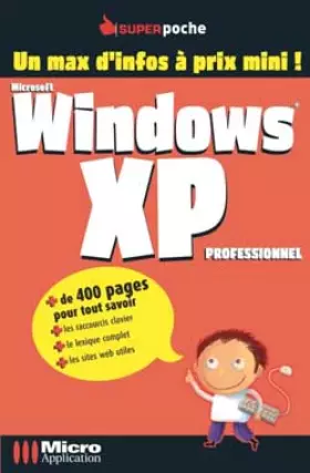 Couverture du produit · Windows XP Professionnel