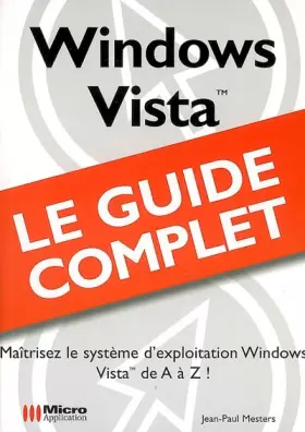 Couverture du produit · Windows Vista
