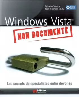 Couverture du produit · Windows Vista non documenté
