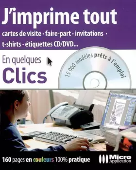 Couverture du produit · J'imprime tout (1Cédérom)