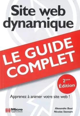 Couverture du produit · Site web dynamique